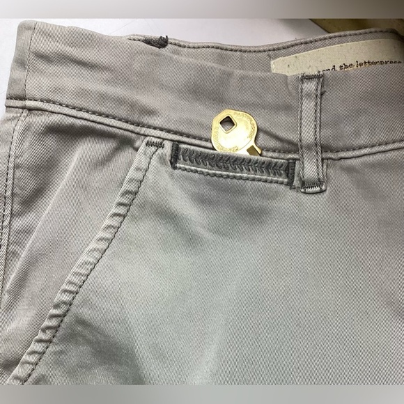 Pilcro and Letterpress women’s khaki /beige cotton pants, size 29 - Picture 6 of 11